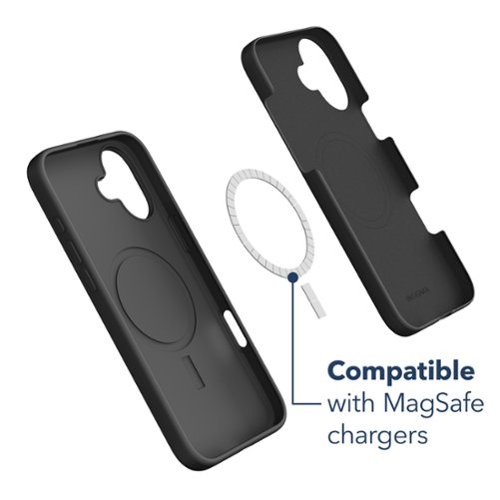 Insignia™ Silicone Case with MagSafe for iPhone 16 - Black WORLDWIDE DELIVERY