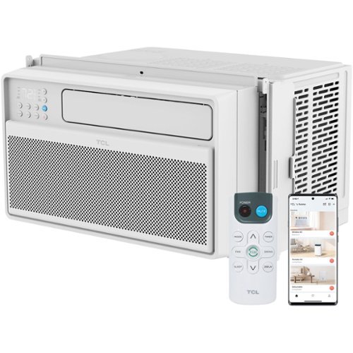 TCL - 550 Sq. Ft. 12,000 BTU Smart Inverter Window Air Conditioner - White