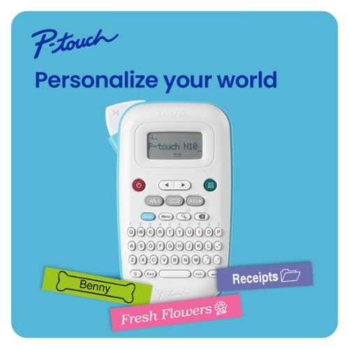 Brother P-touch PT-N10 Personal Handheld Label Maker with Btag Tape - White WORLDWIDE DELIVERY