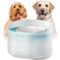 PETLIBRO - Capsule Dog Water Fountain with Replacement Filter Bundle - White-Front_Standard