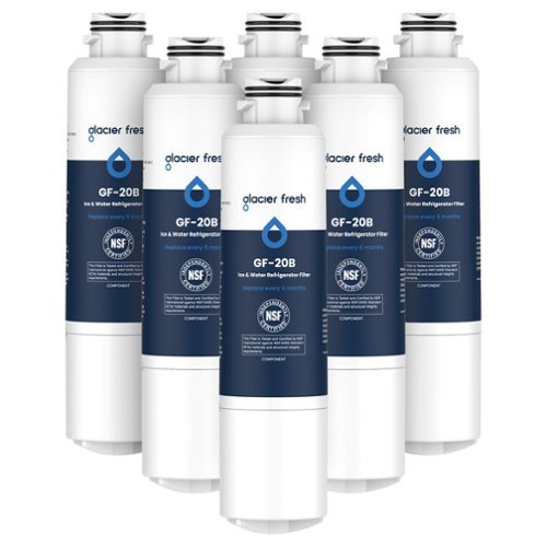 GLACIER FRESH - Compatible with Samsung DA29-00020B Refrigerator Water Filter (6 PACK)-Front_Standard 