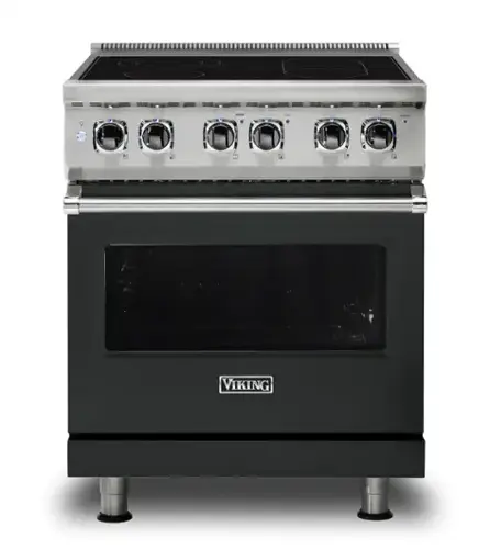 Front. Viking - 5 Series 30" Wide Freestanding Electric Range - Antique Bronze.