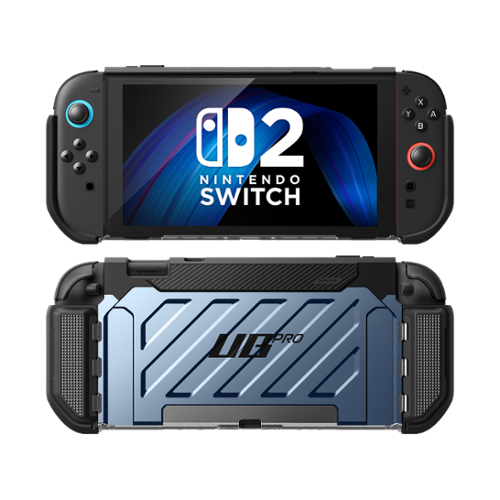 SUPCASE - Nintendo Switch 2 Unicorn Beetle PRO Gaming Case - Metallic Blue-Front_Standard 