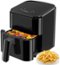Sweet - 3QT Air Fryer, Small Compact AirFryer with Digital PP Touch Panel - Black-Front_Standard
