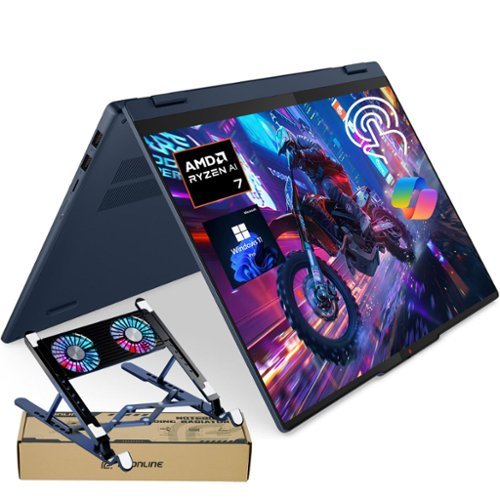  Lenovo - IdeaPad 5 16" FHD+ Touchscreen Laptop - AMD Ryzen AI 7 350 - 16GB RAM - 1TB SSD - Backlit Keyboard - PCO Laptop cooler - Blue