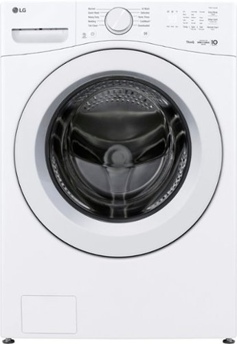 LG - 4.5 Cu. Ft. High-Efficiency Stackable Smart Front Load Washer with AI Wash and ColdWash Technology - White
