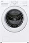 LG - 4.5 Cu. Ft. High-Efficiency Stackable Smart Front Load Washer with AI Wash and ColdWash Technology - White-Front_Standard