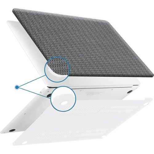 SaharaCase Woven Case for Apple MacBook Air 13.6 M2 and 13 M3 Chip Laptops - Charcoal GLOBAL SHIPPING