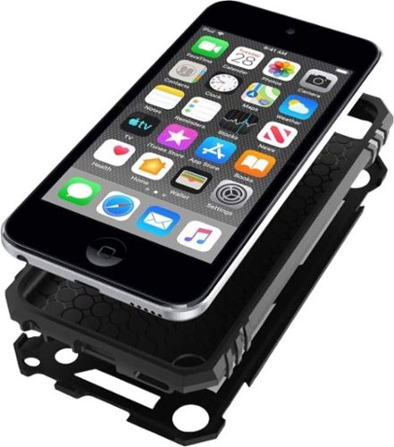 SaharaCase DualShock Series Case for Apple iPod Touch 7th Generation - Black GLOBAL SHIPPING