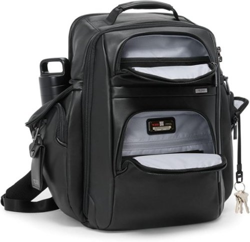 TUMI Alpha Brief Pack Leather Backpack for 15