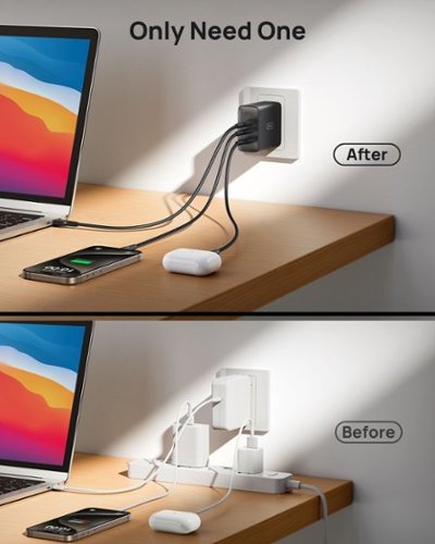 INIU 100W USB C/A Wall Charger, GaN Fast Charge with Foldable Plug for iPhone 17 16 15 14 13 Samsung Google Pixel iPad Laptop - Black GLOBAL SHIPPING