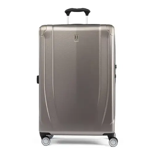 Front. Travelpro - Travelpro Pathways 3 Hardside Expandable Luggage, 8 Spinner Wheels, Lightweight Hard Shell Suitcase - Champagne.