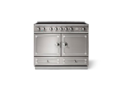 La Cornue - 110 Induction Range Stainless Steel with Stainless Steel & Satin Chrome - Multi-Front_Standard 