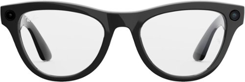 Ray-Ban Meta Skyler (Gen 1) glasses with Meta AI, Audio, Photo, Video Compatability - Clear Lenses - Shiny Black BUY ONLINE