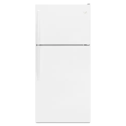 Front. Whirlpool - Whirlpool - 18.2 Cu. Ft. Top-Freezer Refrigerator - White - White.