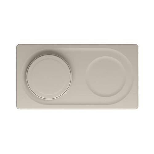 Belkin - BoostCharge Pro 2-in-1 Wireless Charging Pad (15W, Sand)-Front_Standard 