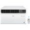 LG - 12,000 BTU High Efficiency Dual Inverter Window Air Conditioner with Wi-Fi and LCD Remote, 115V - White-Front_Standard