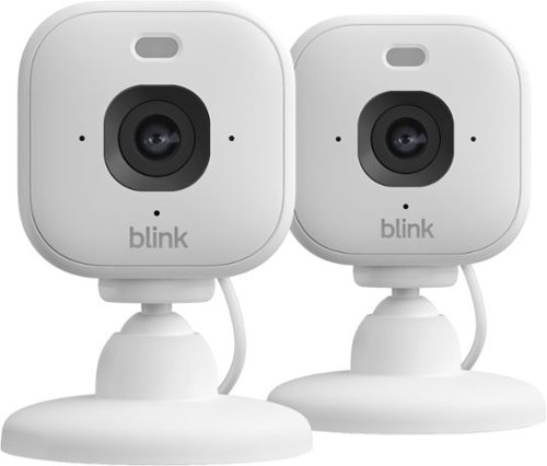 Blink Mini 2K+ Compact plug-in security camera, 2K video resolution, color night vision, enhanced audio - 2 Cam - White WHERE TO BUY