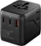 Insignia™ - 20W Travel Adapter with 2 AC Outlets, 2 USB-C Ports & 1 USB Port - Black-Front_Standard