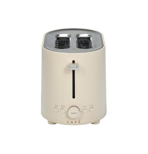 Café - Express Finish 2-Slice Toaster with Extra Wide Slots and 4 Preset Toasting Functions - Buttercream