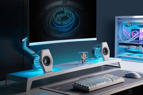 Edifier G2000 Pro 2.0 Bluetooth Gaming Speakers with RGB Lighting (2-Piece) - White BUY IN AUSTRALIA