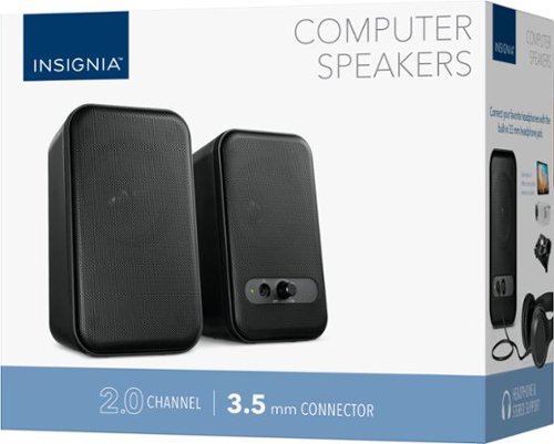 Insignia™ 2.0 Computer Speakers (2-Piece) - Black BUY IN DUBAI