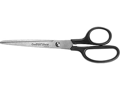 Westcott - Contract 7" Stainless Steel Standard Scissors, Pointed Tip, (10571) - Black
