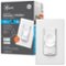 Cync - Smart Dimmer + Motion Sensor Switch, No Neutral Wire Required, Bluetooth and 2.4 GHz Wifi - White-Front_Standard