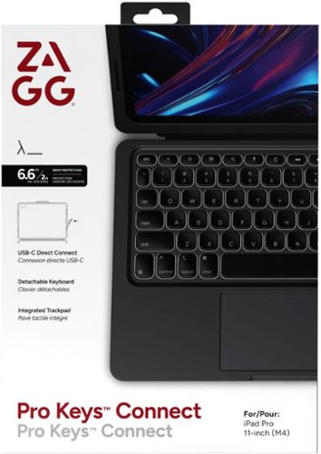 ZAGG Pro Keys 2 Connect Apple iPad Pro 11, (M5) 11 2025 - Black BUY IN MIDDLE EAST