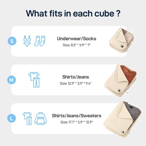 Epicka Nylon Compression Packing Cubes 4 Set - Water Resistant Travel Packing Organizer for Carry on - Beige - Beige HOW TO BUY