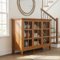 Simpli Home - Acadian Solid Wood 62 inch Wide Transitional Wide Storage Cabinet - Light Golden Brown-Front_Standard