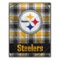 Pegasus - Pittsburgh Steelers 66" x 95" Oversized Plaid FAN-mily Ultra Cozy Blanket - Multicolor-Front_Standard