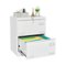 Boyel Living - Filing Cabinet Lateral File Cabinet 2 Drawer with Lock Metal File Cabinets Three Drawer Office Cabinet - White-Front_Standard