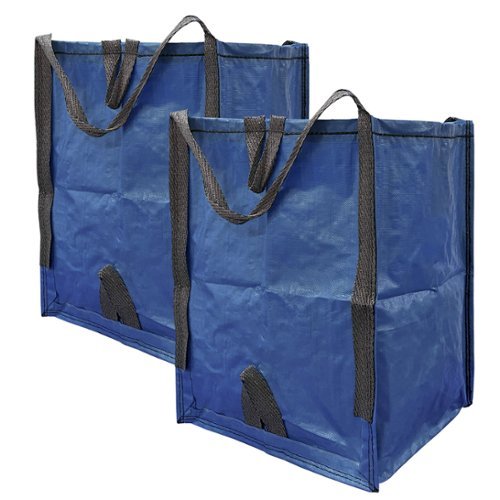 Improvements by Z-EDGE Heavy Duty Home and Yard Bags - 2-pack - Blue-Front_Standard 