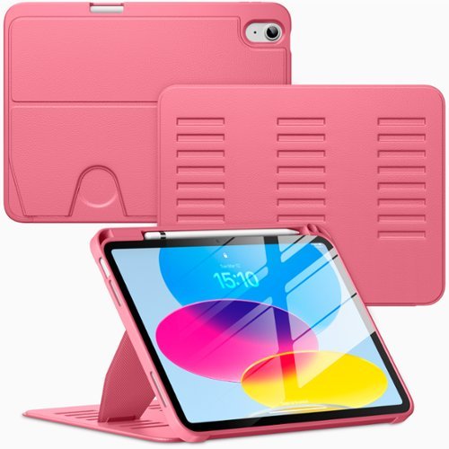 VIKESI - Magnetic Case for iPad 11" 2025 & 10.9" 10th/11th Gen, Shockproof, Pencil Holder, Auto Wake/Sleep, Multi-Angle Stand - Watermelon-Front_Standard 