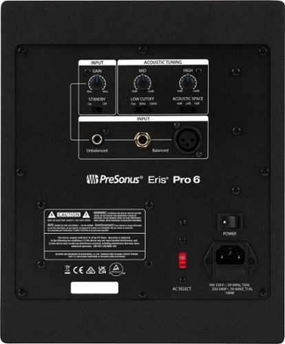 PreSonus  Studio Monitors ERIS PRO 6 - Black WORLDWIDE DELIVERY