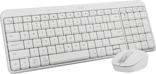 Logitech - MK250 Full-size Bluetooth Wireless Keyboard and Mouse Combo for Windows/MacOS with Fast & Easy Connectivity - Off-White