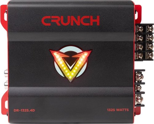 Crunch V-DRIVE PRO 1325W 4-Channel Car Audio Amplifier - Black WORLDWIDE DELIVERY