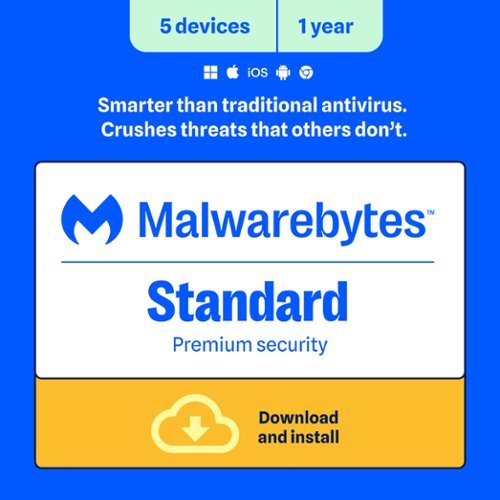  Malwarebytes - Premium (5-Devices, 1-Year) - Windows, Mac OS, Android, Apple iOS, Apple iPadOS [Digital]