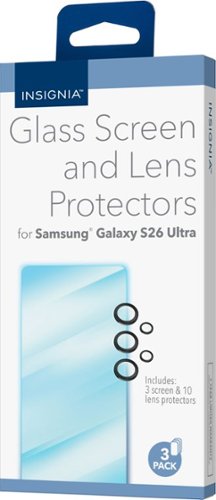 Insignia™ Glass Screen and Lens Protectors for Samsung Galaxy S26 Ultra (3-Pack) - Clear GLOBAL SHIPPING