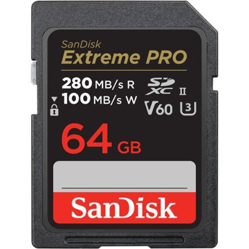 SanDisk - Extreme Pro 64GB SDXC UHS-II V60 Memory Card