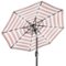 Best Choice Products - 10ft Solar LED Lighted Patio Umbrella w/ Tilt Adjustment, UV-Resistant Fabric - Striped Rust-Front_Standard