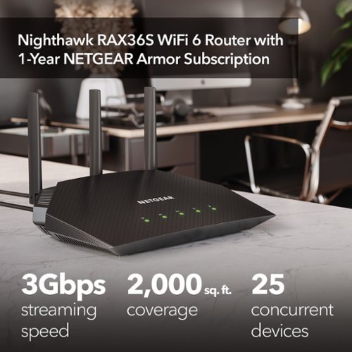 NETGEAR Nighthawk AX3000 Dual-Band Wi-Fi 6 Router - Black WORLDWIDE DELIVERY