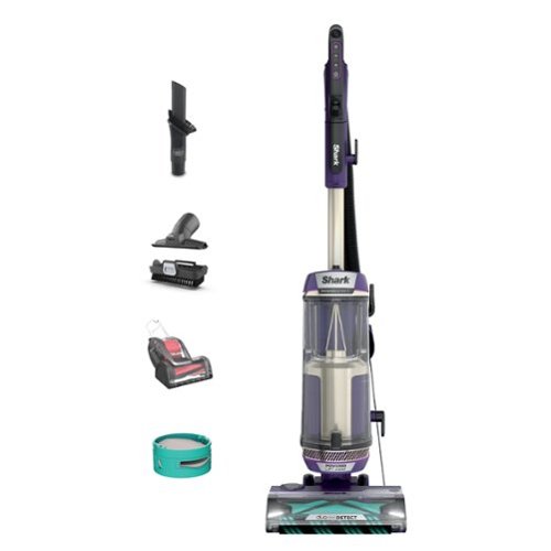  Shark - PowerDetect Upright Vacuum with DuoClean Detect Technology, Self-Cleaning Brushroll, and XL Dustcup - Eggplant