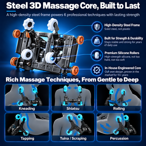 KoziSense KZ A18 Massage Chair Full Body,Zero Gravity SL Track