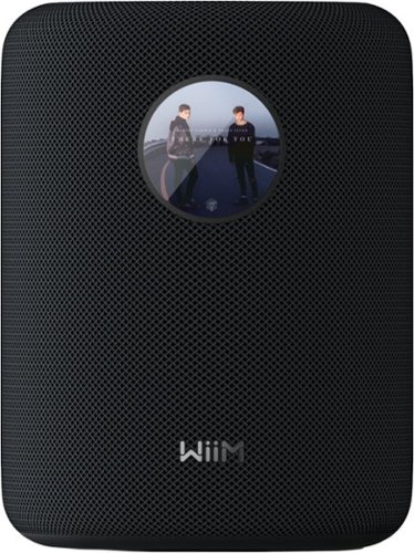WiiM - Sound Smart Speaker w/ 1.8″ Touch Display, Hi‑Res 24‑bit/192 kHz, AI RoomFit - Black
