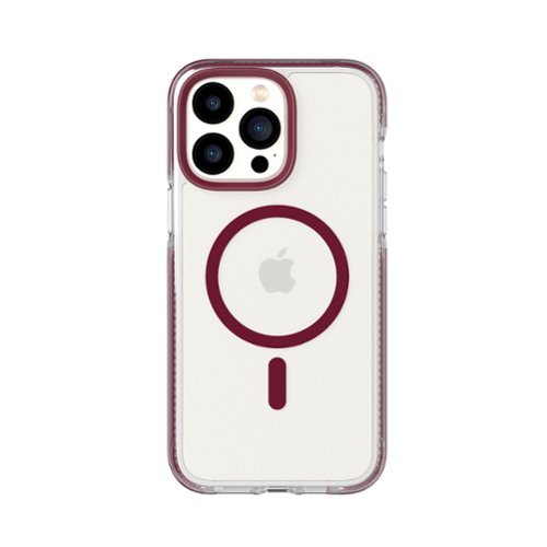 Tech21 - EvoCrystal Case with MagSafe for Apple iPhone 14 Pro Max - Burgundy-Front_Standard 