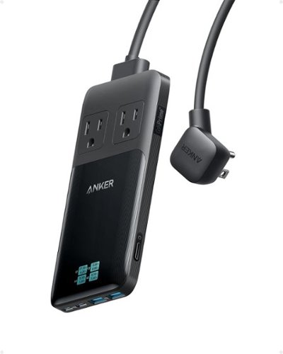 Anker - Prime 6-in-1 140W Compact Power Strip, USB C Charging Station for Work and Travel-Front_Standard 