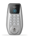 DESLOC - C110 Smart Door Lock with Visible Display, Smart Keypad Deadbolt with Fingerprint for Front Door - Silver-Front_Standard