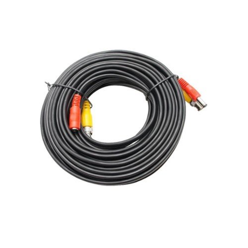 SPT - 100 ft. Premade Premium Siamese Power and Video Cable (4-Pack) - Black-Front_Standard 